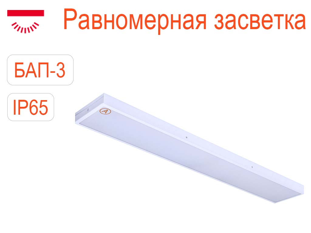 Светодиодные светильники заливающего света с БАП-3-IP65 - фото 2